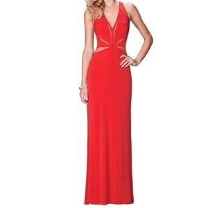La Femme Red Prom Dress